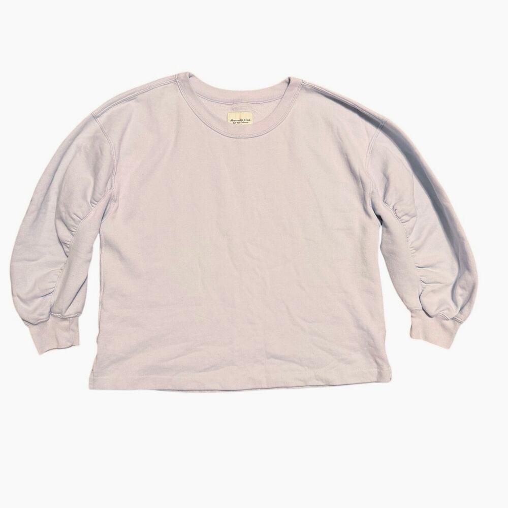 Abercrombie & Fitch Soft A&F Light Blue Balloon Sleeve Sweatshirt – Size Large